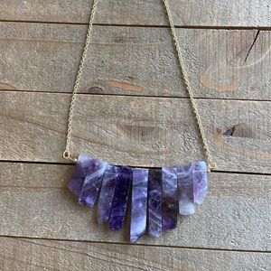 Handmade Natural Amethyst Necklace
